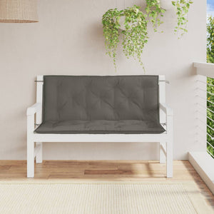 Cuscini Panca Giardino 2pz Grigio Scuro Mélange 120x50x7 cm 4002598