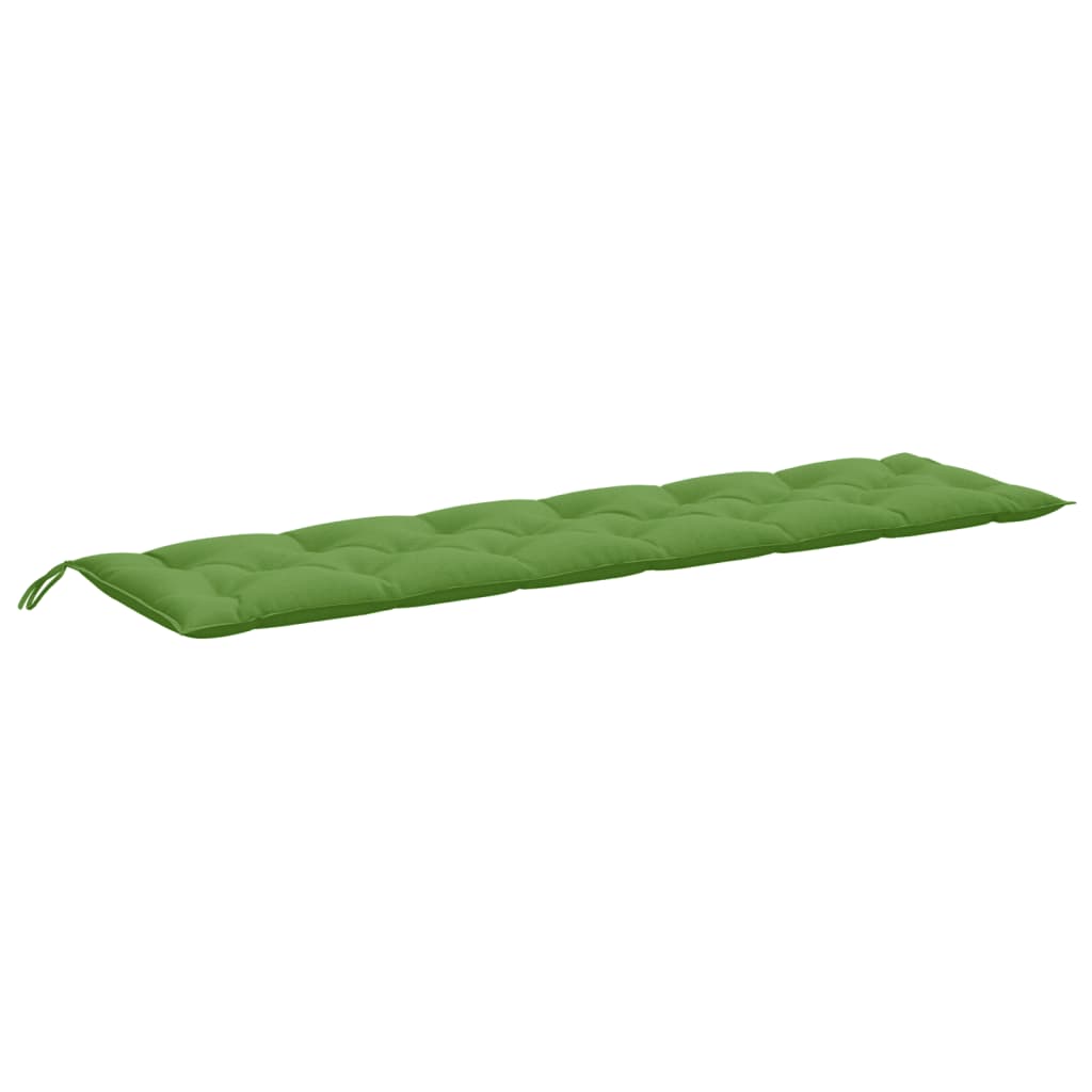 Cuscini Panca Giardino 2pz-Cuscini per panchina da esterno Verde M¨¦lange 200x50x7 cm Tessuto