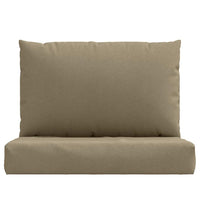 Cuscini per Pallet 2 pz Tortora Mélange in Tessuto 4002649