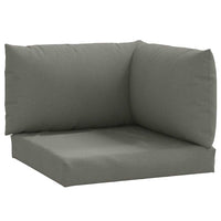 Cuscini per Pallet 3 pz Grigio Scuro Mélange in Tessuto 4002653