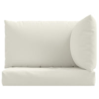 Cuscini per Pallet 3 pz Crema Mélange in Tessuto 4002654