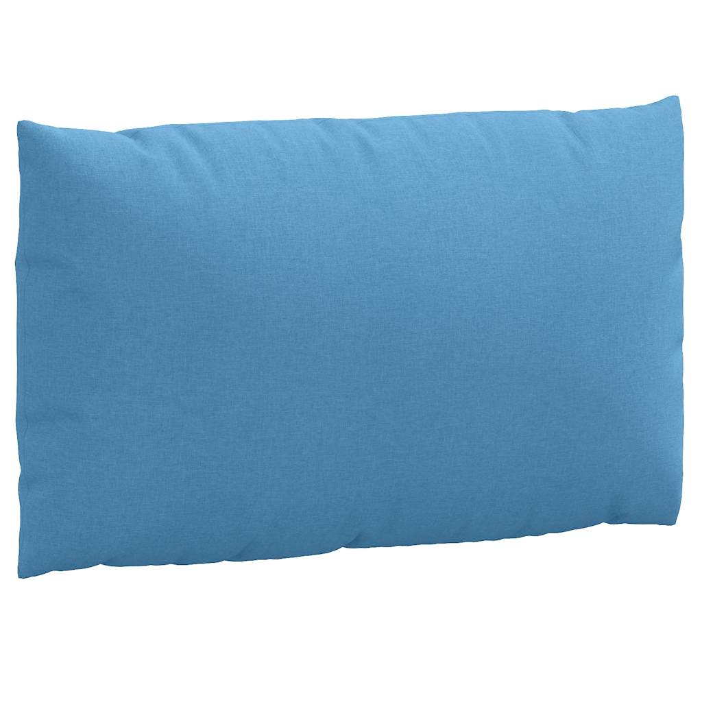 Cuscini per Pallet 3 pz Blu Mélange in Tessuto