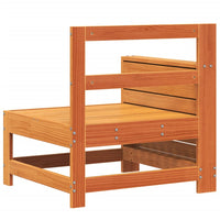 Divano senza Braccioli Giardino-Sofa da Giardino-Divanetto da esterno con Tavolino Marrone Cera Pino