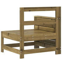 Divano senza Braccioli da Giardino con Tavolino Pino Impregnato 844882