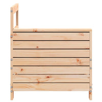 Divano senza Braccioli da Giardino-Sofa da Giardino-Divano da esterno 69x62x70,5 cm Massello Pino