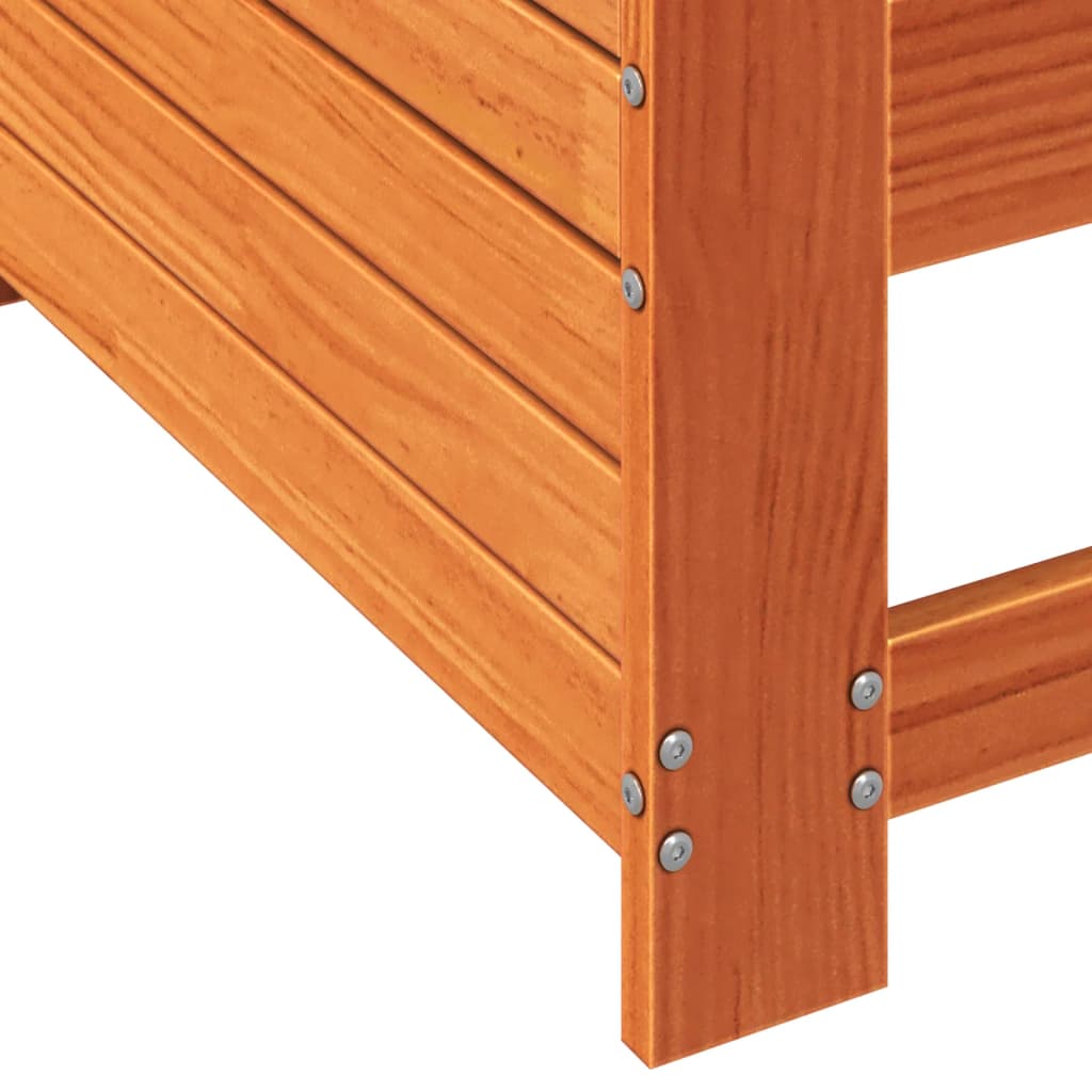 Divano senza Braccioli Giardino-Sofa da Giardino-Divanetto da esterno Marrone Cera 69x62x70,5 cm Pino