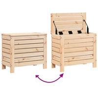 Poggiapiedi da Giardino 62x31,5x52 cm Legno Massello di Pino 844888