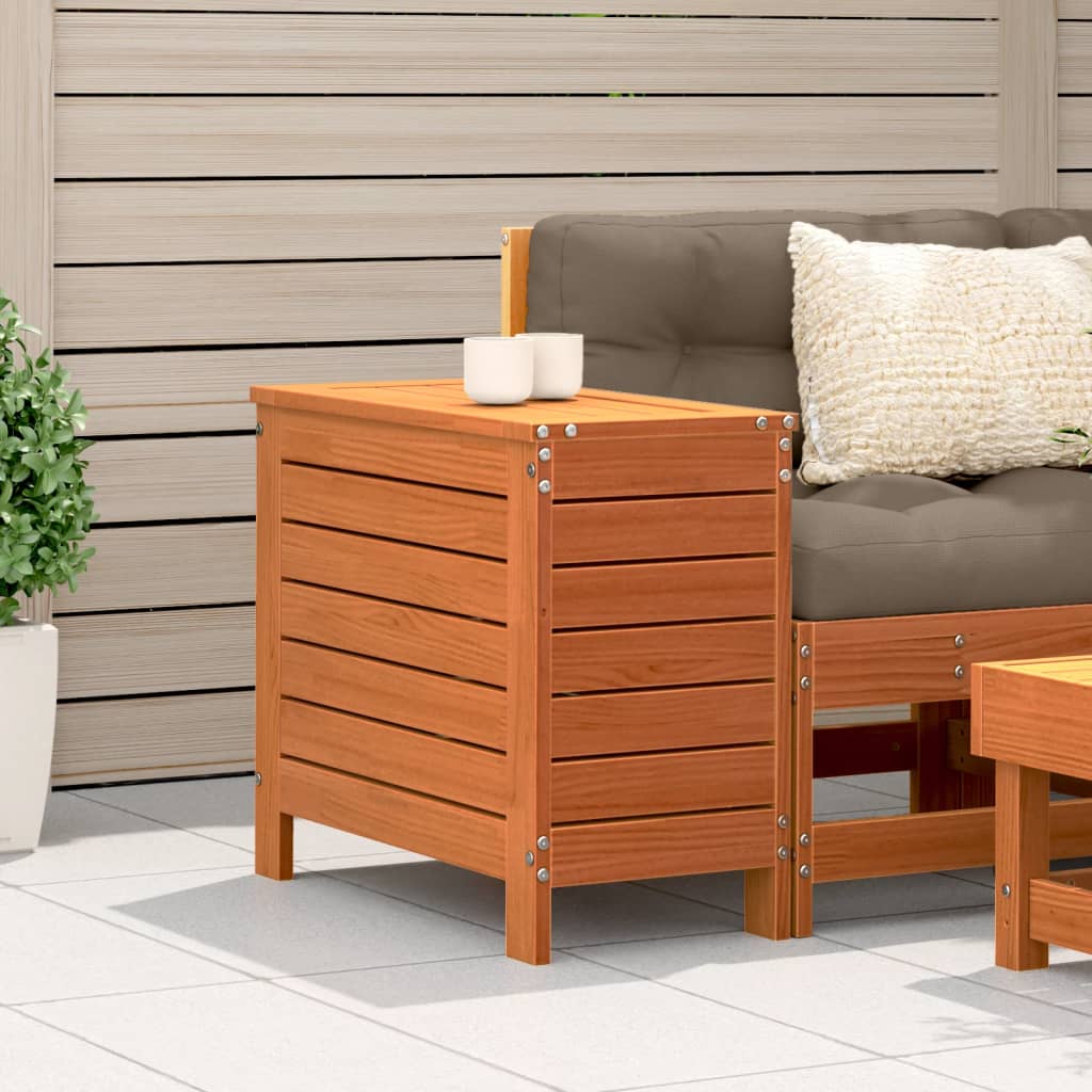 Poggiapiedi Giardino Marrone Cera 62x31,5x52 cm Massello Pino 844890