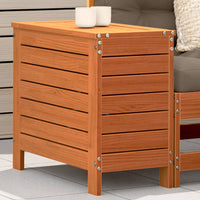 Poggiapiedi Giardino Marrone Cera 62x31,5x52 cm Massello Pino 844890