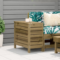 vidaXL Poggiapiedi da Giardino 62x31,5x52 cm Legno Impregnato di Pino