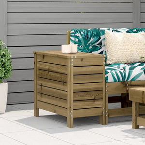 vidaXL Poggiapiedi da Giardino 62x31,5x52 cm Legno Impregnato di Pino