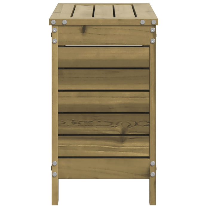 vidaXL Poggiapiedi da Giardino 62x31,5x52 cm Legno Impregnato di Pino