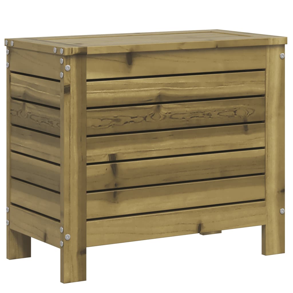 vidaXL Poggiapiedi da Giardino 62x31,5x52 cm Legno Impregnato di Pino