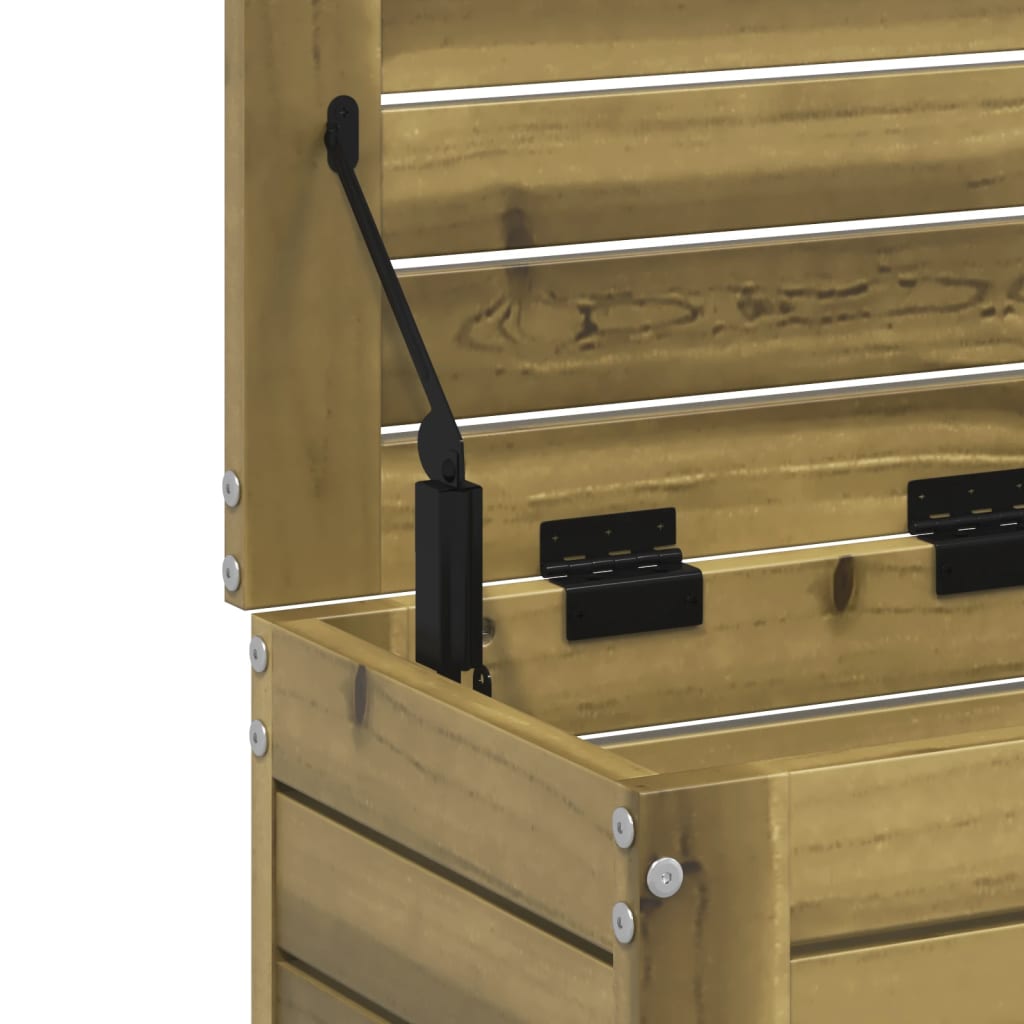 vidaXL Poggiapiedi da Giardino 62x31,5x52 cm Legno Impregnato di Pino