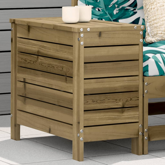 vidaXL Poggiapiedi da Giardino 62x31,5x52 cm Legno Impregnato di Pino