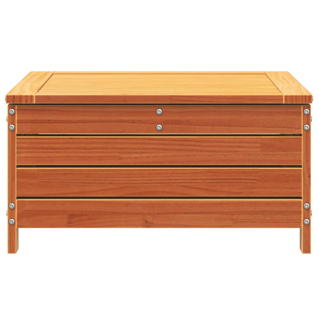 Poggiapiedi Giardino Marrone Cera 62x63,5x32 cm Massello Pino 844900