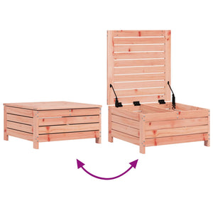 Poggiapiedi da Giardino 62x63,5x32 cm Legno Massello di Douglas 844901