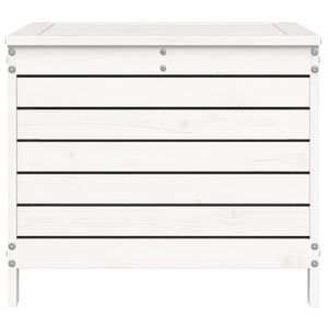 Poggiapiedi Giardino Bianco 62x63,5x53,5 cm Legno Massello Pino 844904