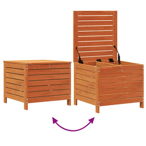 Poggiapiedi Giardino Marrone Cera 62x63,5x53,5 cm Massello Pino 844905