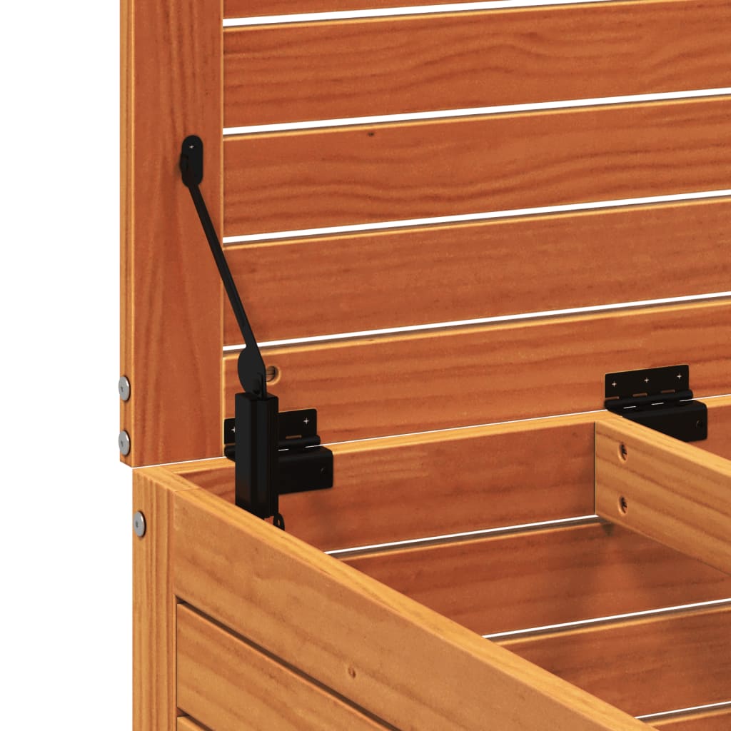 Poggiapiedi Giardino Marrone Cera 62x63,5x53,5 cm Massello Pino 844905