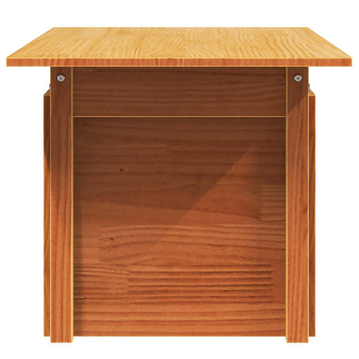 Tavolo da Giardino Marrone Cera 100x50x75cm Legno Massello Pino 844910