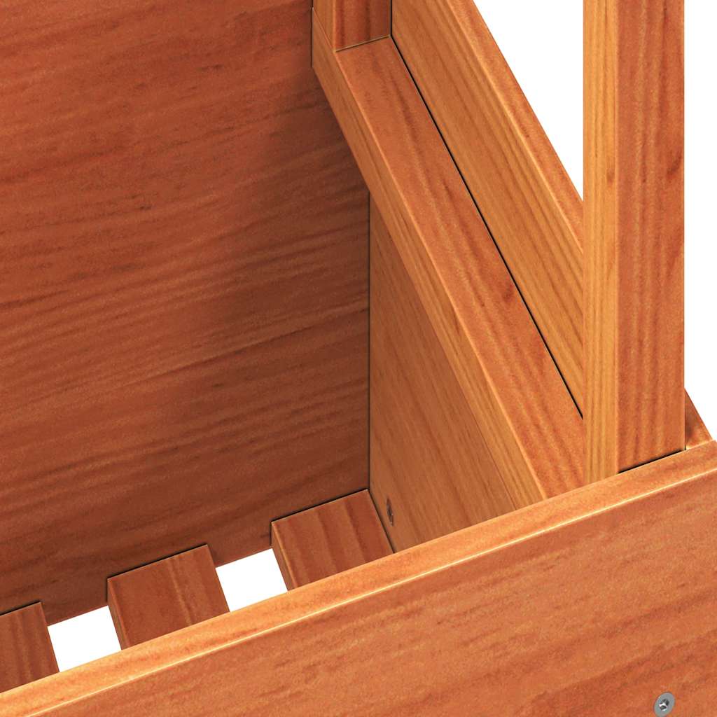 Tavolo da Giardino Marrone Cera 100x50x75cm Legno Massello Pino 844910