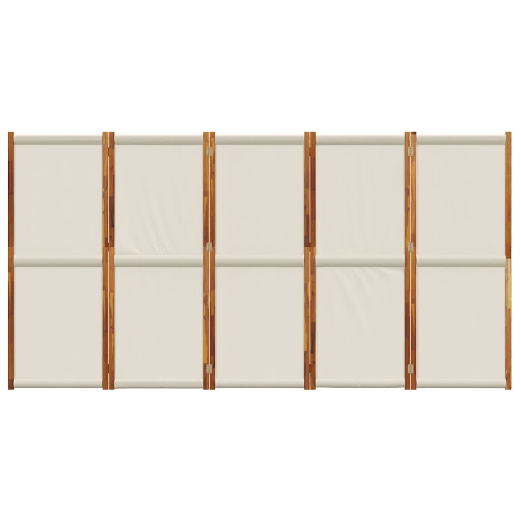 Divisorio a 5 Pannelli Grigio Chiaro 350x180 cm 4003357