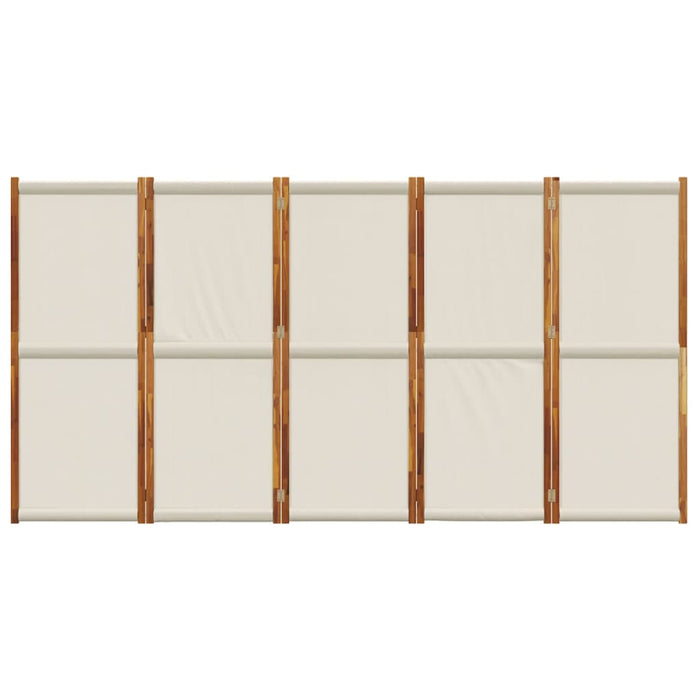 Divisorio a 5 Pannelli Grigio Chiaro 350x180 cm 4003357