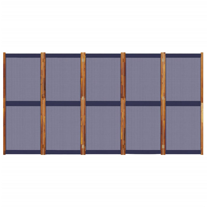 Divisorio a 5 Pannelli Blu Scuro 350x180 cm 4003361