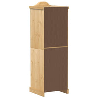 Armadio Corona 55x52x170 cm in Legno Massello di Pino