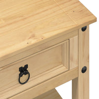 Tavolino con Cassetti Corona 100x48x45cm Legno Massello di Pino 4002773