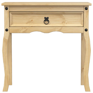 Tavolino Consolle Corona 73x35x73 cm in Legno Massello di Pino