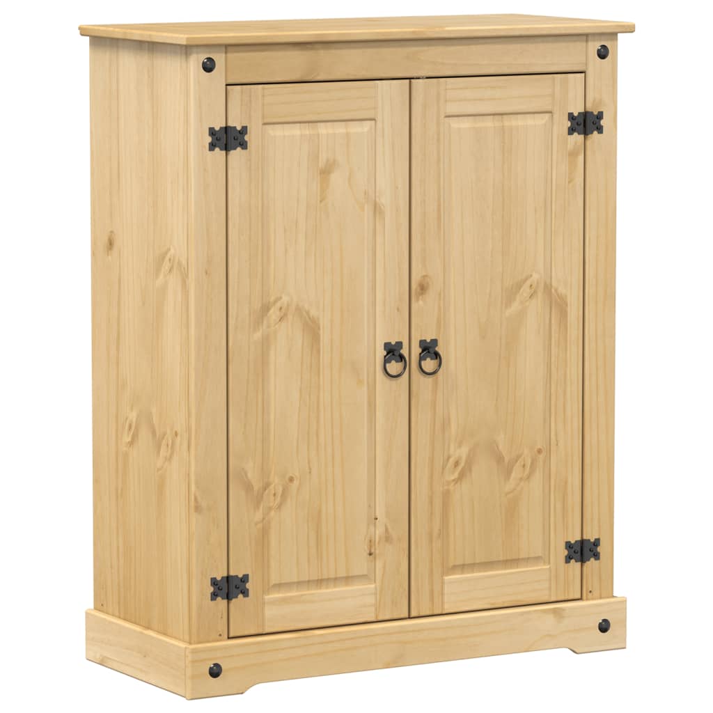 Scarpiera Corona 86x38,5x108 cm in Legno Massello di Pino 4002783