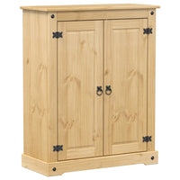 Scarpiera scarpiera mobile portaoggetti ingresso corridoio soggiorno Corona 86 x 38,5 x 108 cm legno massello di pino marrone 02_0021746