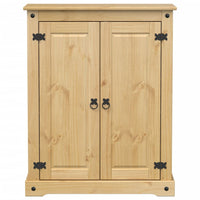 Scarpiera Corona 86x38,5x108 cm in Legno Massello di Pino 4002783