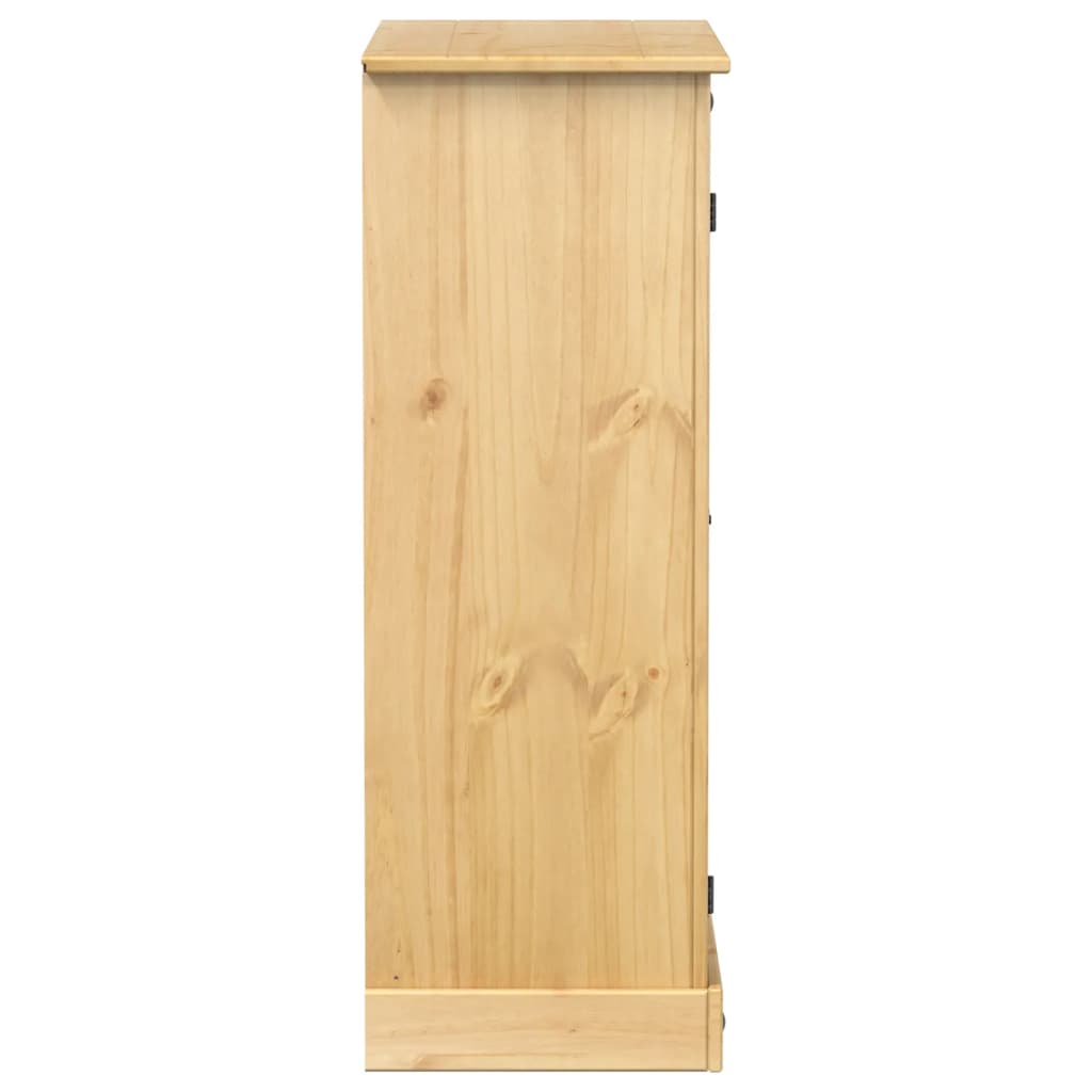 Scarpiera Corona 86x38,5x108 cm in Legno Massello di Pino 4002783
