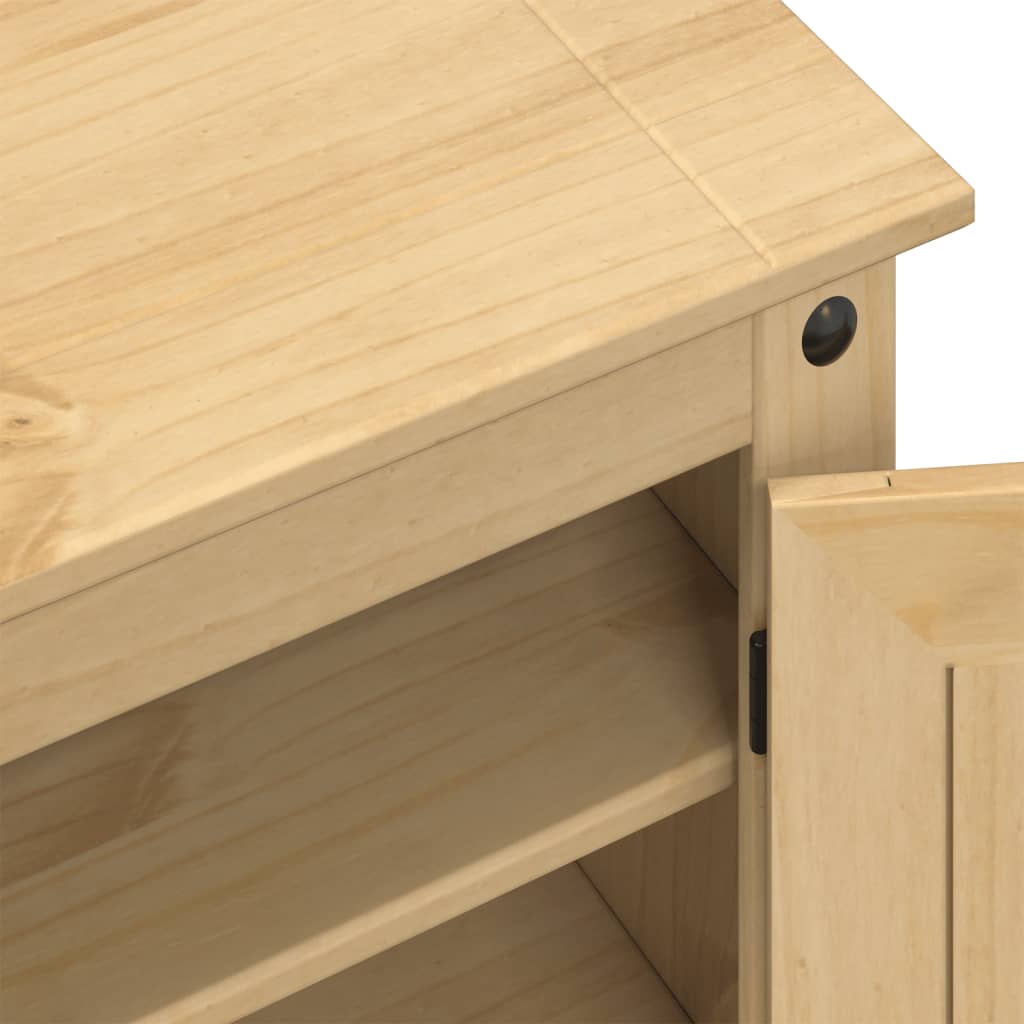 Scarpiera Corona 86x38,5x108 cm in Legno Massello di Pino 4002783