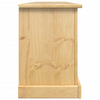 Scarpiera scarpiera mobile portaoggetti ingresso corridoio soggiorno Corona 99 x 32 x 47 cm legno massello di pino marrone 02_0021750