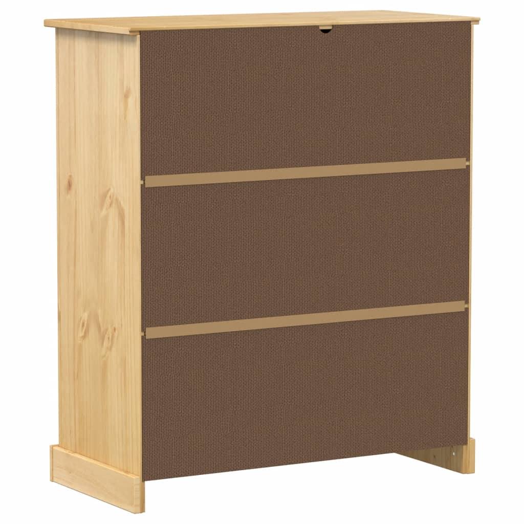vidaXL Cantinetta per Vini Corona 97x45x114 cm Legno Massello di Pino