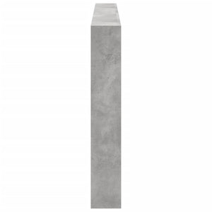 Testiera con Contenitore a LED Grigio Cemento 200x17x102 cm 839220