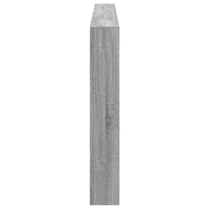 Testiera con Contenitore a LED Grigio Sonoma 220x17x102 cm 839229