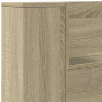 Testiera con Contenitore a LED Rovere Sonoma 180x16,5x103,5 cm 839261