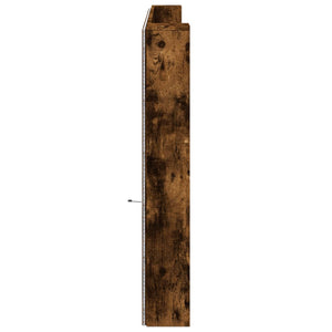 Testiera con Contenitore a LED Rovere Fumo 220x16,5x103,5 cm 839277