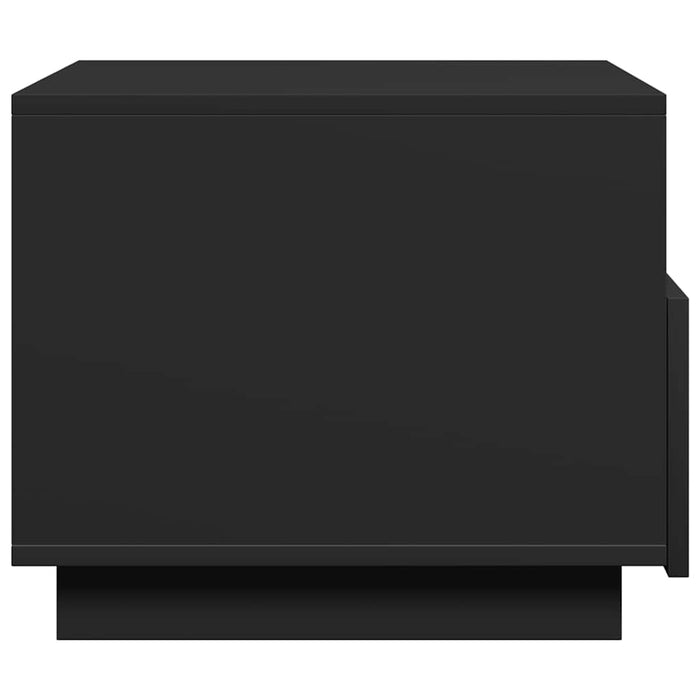 Tavolino da Soggiorno con Luci LED Nero 50x49x40 cm 839827