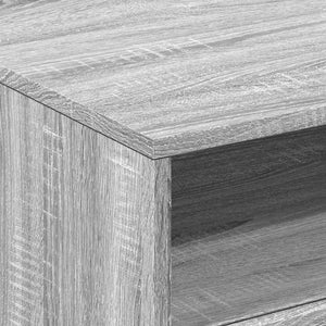 Tavolino da Soggiorno con Luci LED Grigio Sonoma 50x49x40 cm 839831