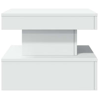 Tavolino da Salotto con Luci LED Bianco 50x50x40 cm 839840