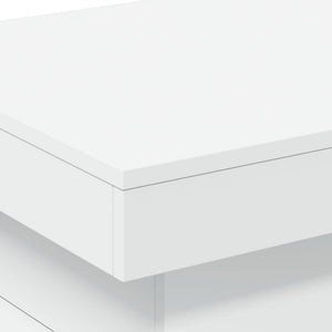 Tavolino da Salotto con Luci LED Bianco 50x50x40 cm 839840