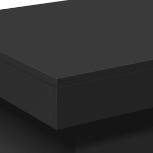 Tavolino da Salotto con Luci LED Nero 50x50x40 cm 839841