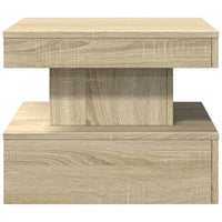 Tavolino da Salotto Gambe in Metallo Rovere Sonoma 50x50x40 cm 839842