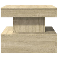 Tavolino da Salotto Gambe in Metallo Rovere Sonoma 50x50x40 cm 839842